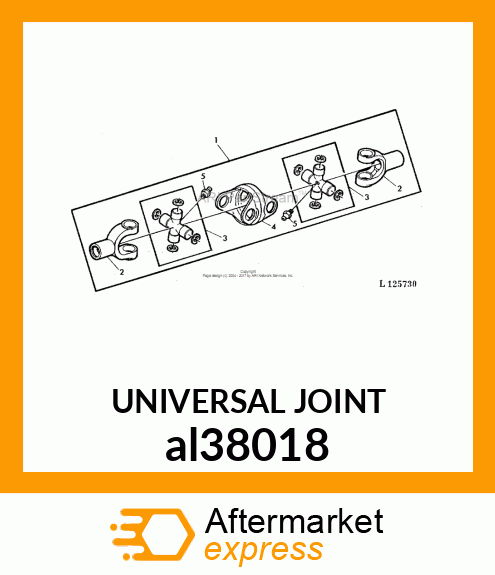 UNIVERSAL JOINT al38018