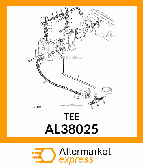 FITTING, TEE AL38025