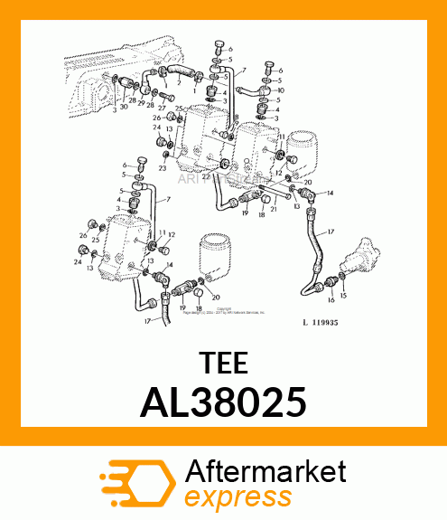 FITTING, TEE AL38025