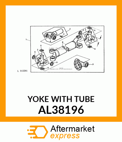 Yoke with Tube AL38196