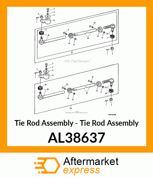 Tie Rod Assembly - Tie Rod Assembly AL38637