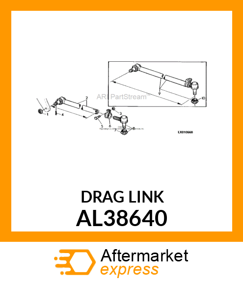 Drag Link - Drag Link AL38640