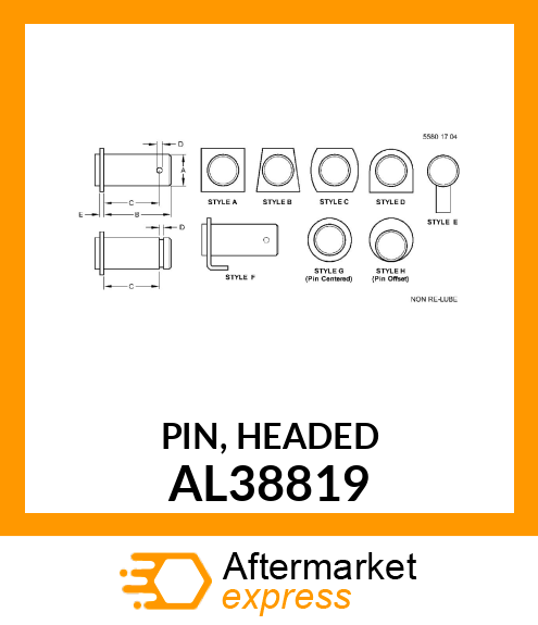 PIN, HEADED AL38819