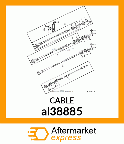 SHUT OFF CABLE W/O RASTER al38885