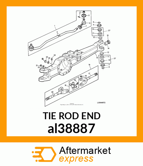 TIE ROD END al38887