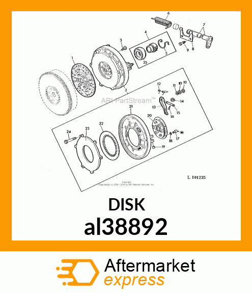 CLUTCH DISK al38892