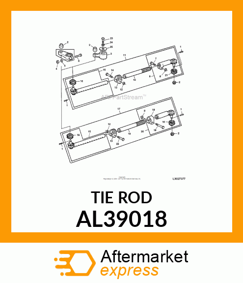 Tie Rod Assembly - Tie Rod Assembly AL39018