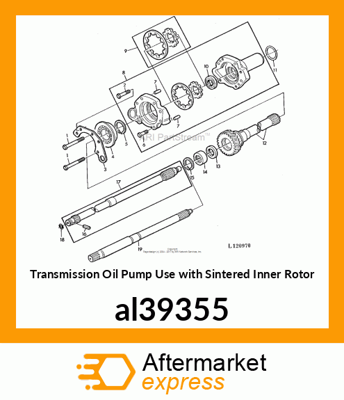 TRANSMISSION OIL PUMP ASSY. WITH al39355