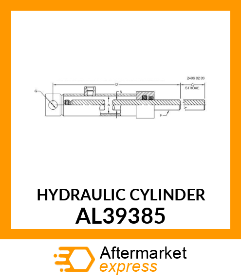 Hydraulic Cylinder AL39385