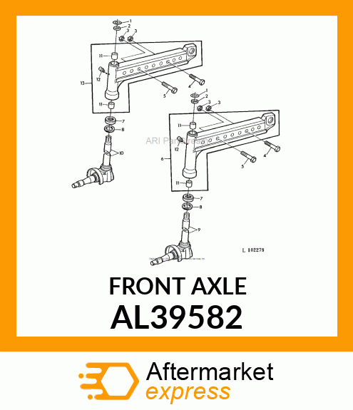 Front Axle AL39582