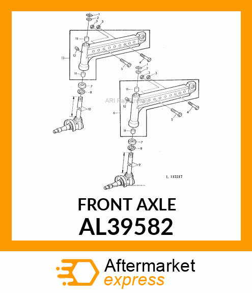 Front Axle AL39582