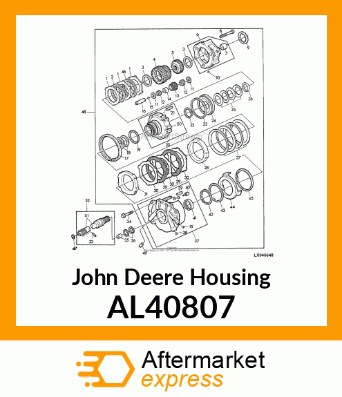 HOUSING, LOW BRAKE AL40807