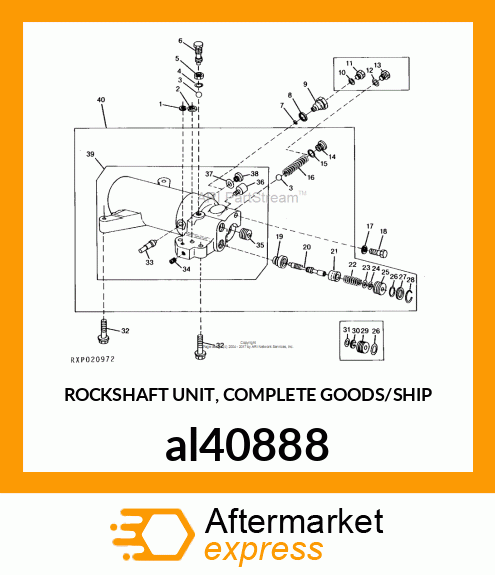 ROCKSHAFT UNIT, COMPLETE GOODS/SHIP al40888