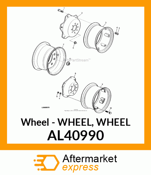 Wheel - WHEEL, WHEEL AL40990