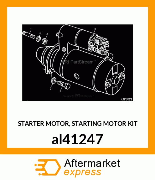 STARTER MOTOR, STARTING MOTOR KIT al41247