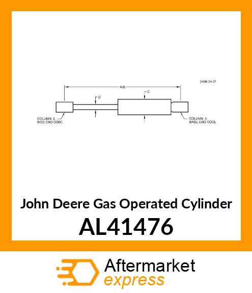GAS OPERATED CYLINDER AL41476