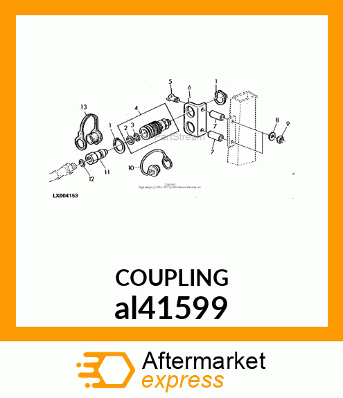 HYDR.QUICK COUPLER SOCKET, ISO COUP al41599