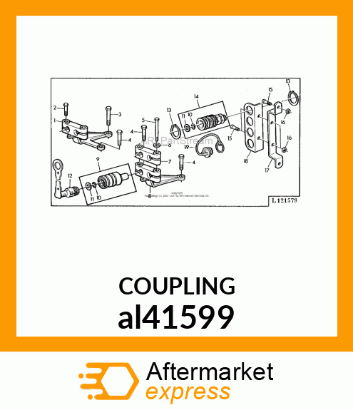 HYDR.QUICK COUPLER SOCKET, ISO COUP al41599