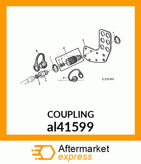 HYDR.QUICK COUPLER SOCKET, ISO COUP al41599