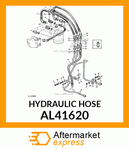 HYDRAULIC HOSE AL41620