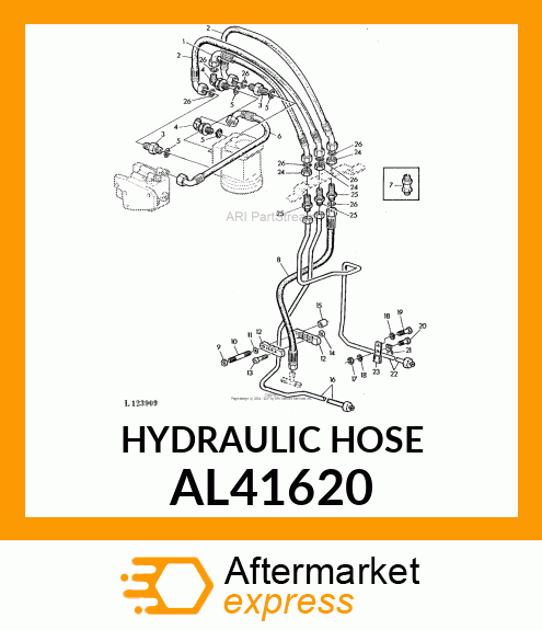 HYDRAULIC HOSE AL41620