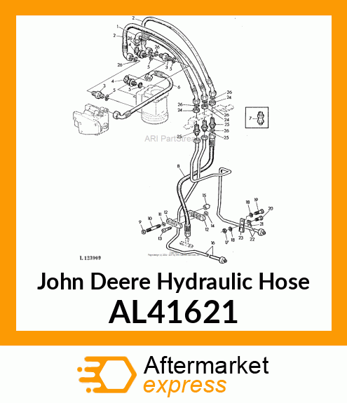 HYDRAULIC HOSE AL41621