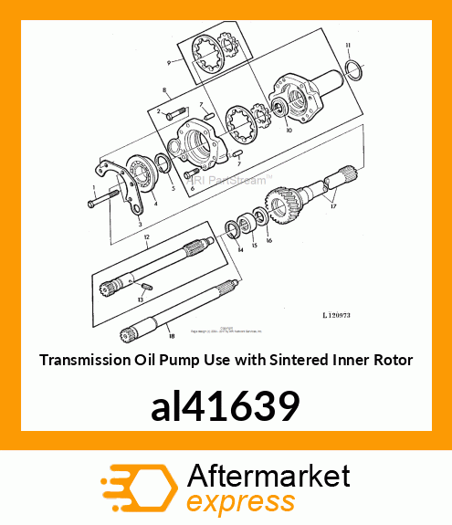 TRANSMISSION OIL PUMP ASSY. WITH al41639