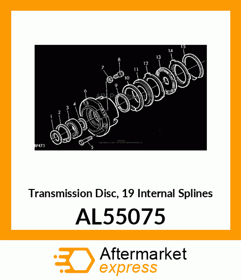 BREAK ACTUATING DISC WITH LINING AL55075