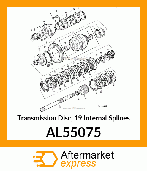 BREAK ACTUATING DISC WITH LINING AL55075