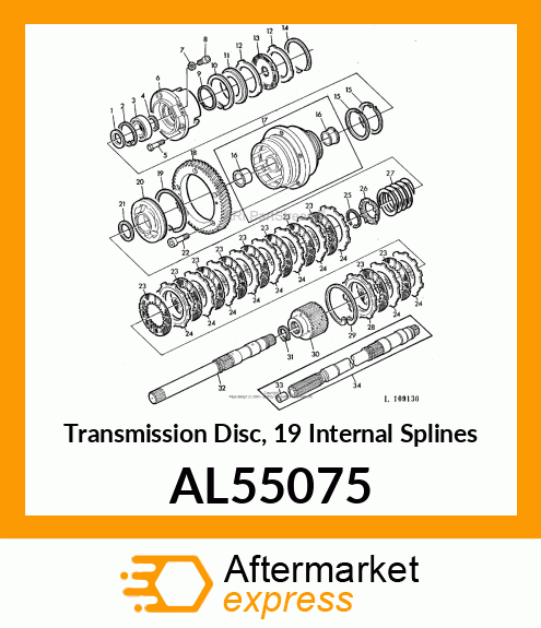 BREAK ACTUATING DISC WITH LINING AL55075