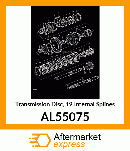 BREAK ACTUATING DISC WITH LINING AL55075