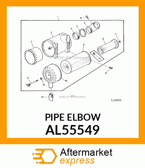 PIPE ELBOW AL55549