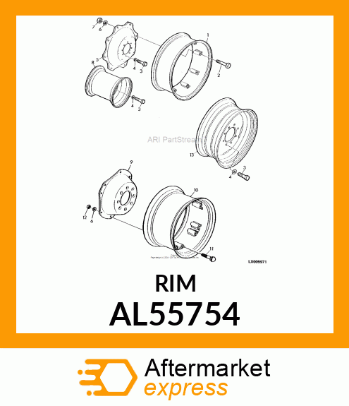 Wheel - Wheel AL55754