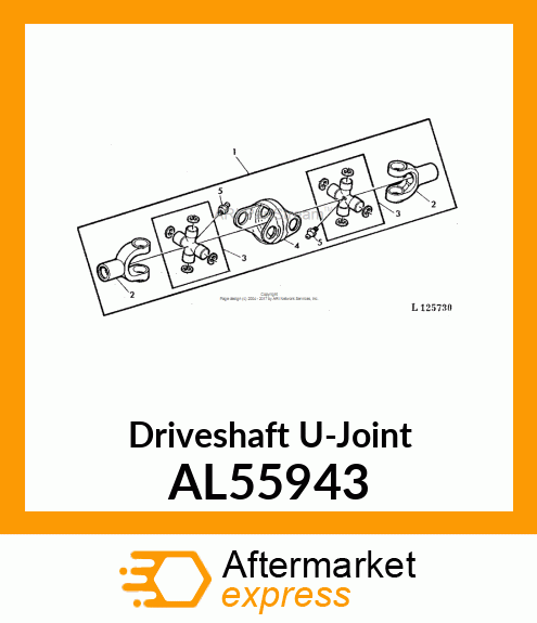 CROSS AND BEARING ASSEMBLY AL55943