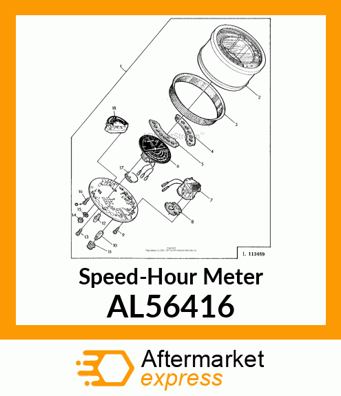 Speed-Hour Meter AL56416