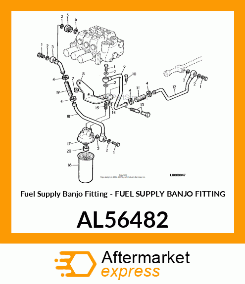 Fuel Supply Banjo Fitting AL56482