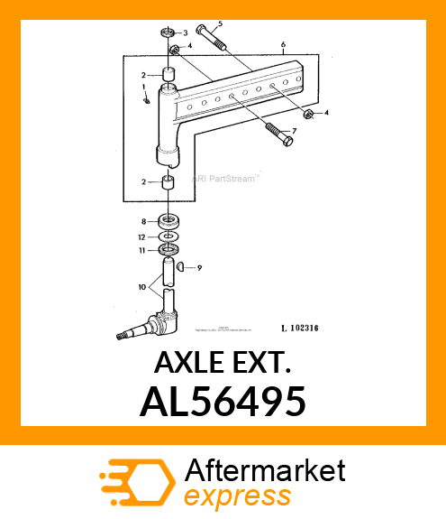 Axle Knee - AXLE KNEE (Part is Obsolete) AL56495