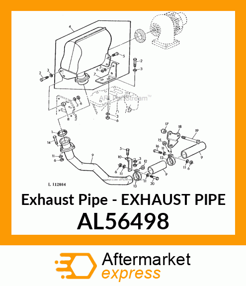 Exhaust Pipe AL56498