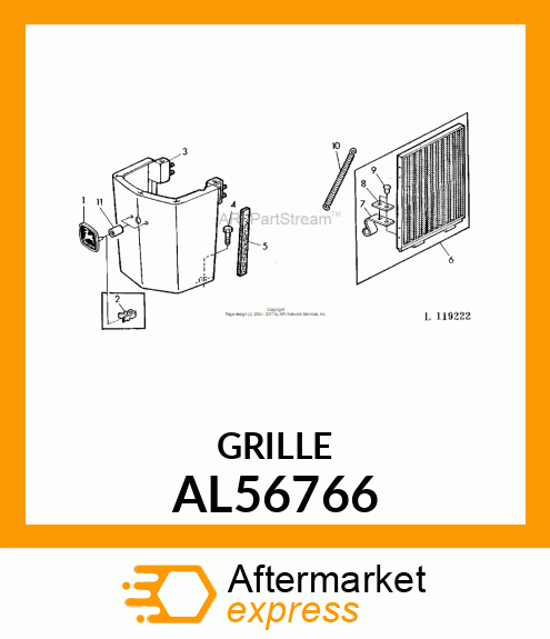 GRILLE AL56766