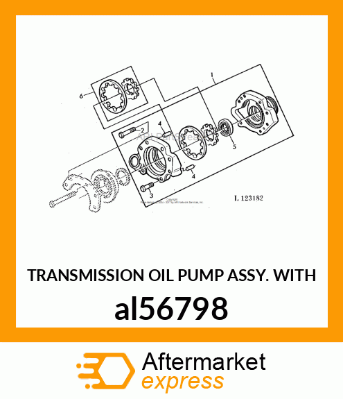 TRANSMISSION OIL PUMP ASSY. WITH al56798