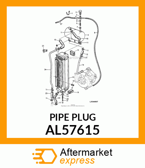 HOLLOW SCREW ASSY. AL57615