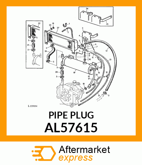 HOLLOW SCREW ASSY. AL57615