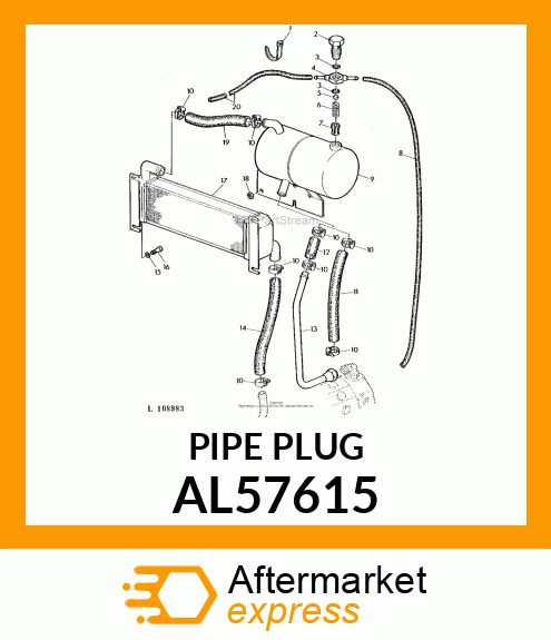 HOLLOW SCREW ASSY. AL57615