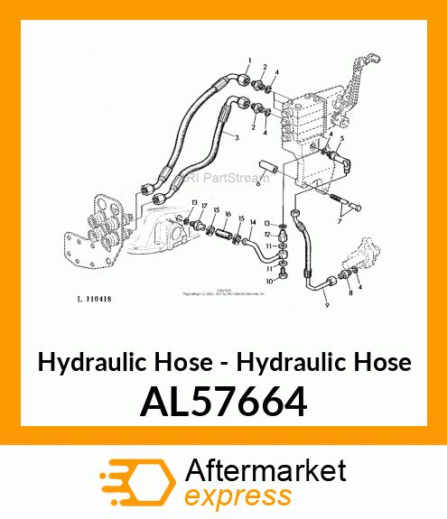 Hydraulic Hose - Hydraulic Hose AL57664