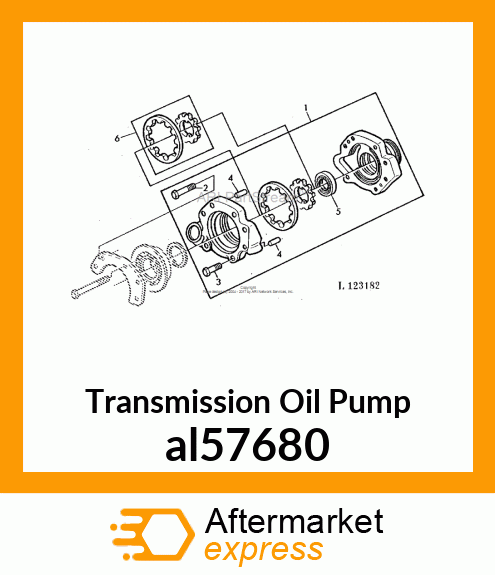 TRANSMISSION OIL PUMP ASSY. WITH al57680