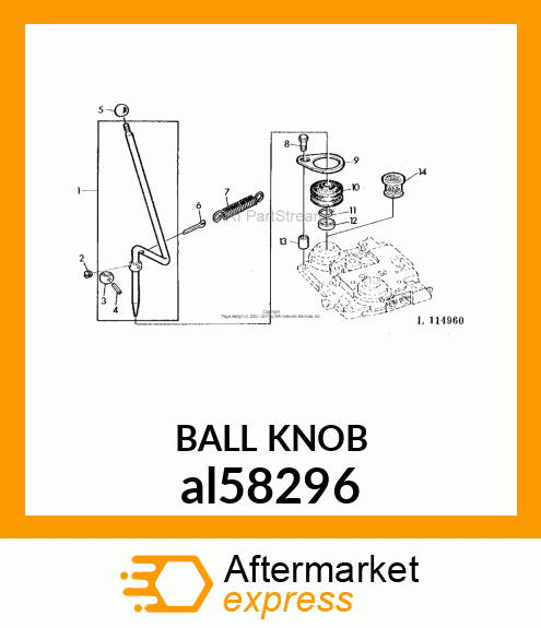 KNOB,SHIFT LEVER al58296