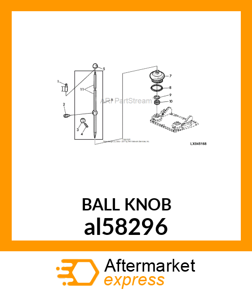 KNOB,SHIFT LEVER al58296