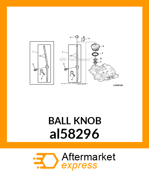 KNOB,SHIFT LEVER al58296