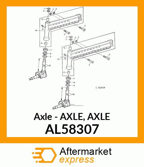 Axle AL58307