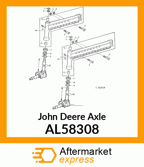 Axle AL58308